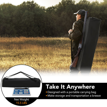 360° See-Through Pop-Up Hunting Blind, 2–3 Person Ground Blind for Deer, Turkey & Elk Hunting & Wildlife Observation