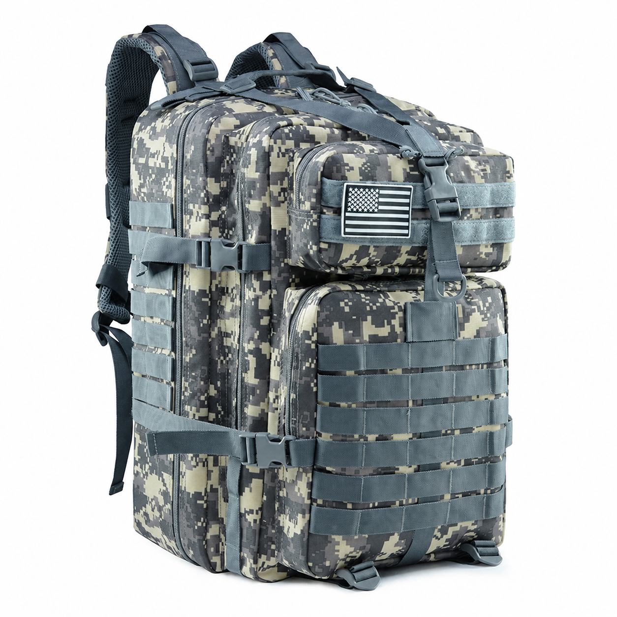 50L Tactical Backpack & Military Assault Pack — MOLLE Hiking Backpack & Laptop Bag for Bug Out, Hunting, Camping & Everyday Carry