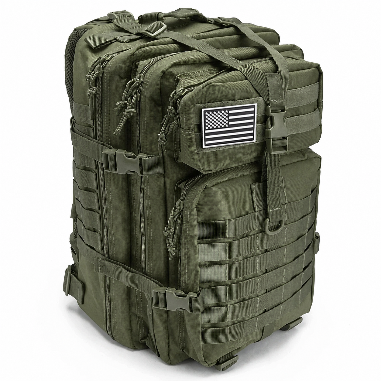 50L Tactical Backpack & Military Assault Pack — MOLLE Hiking Backpack & Laptop Bag for Bug Out, Hunting, Camping & Everyday Carry