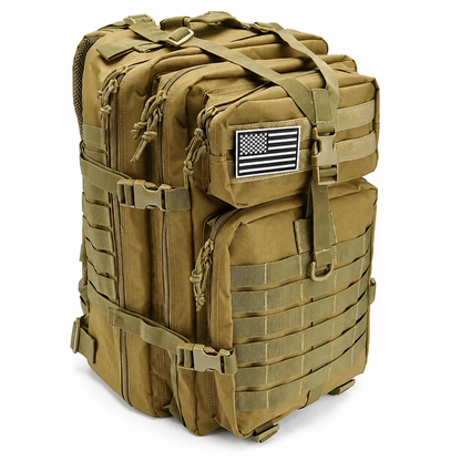 50L Tactical Backpack & Military Assault Pack — MOLLE Hiking Backpack & Laptop Bag for Bug Out, Hunting, Camping & Everyday Carry