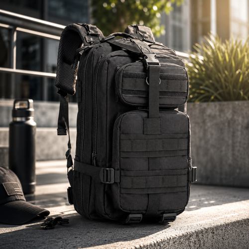 30L Tactical Backpack & EDC Daypack — Military MOLLE Assault Pack & Laptop Bag for Hiking, Bug Out, Hunting, Work & Everyday Carry