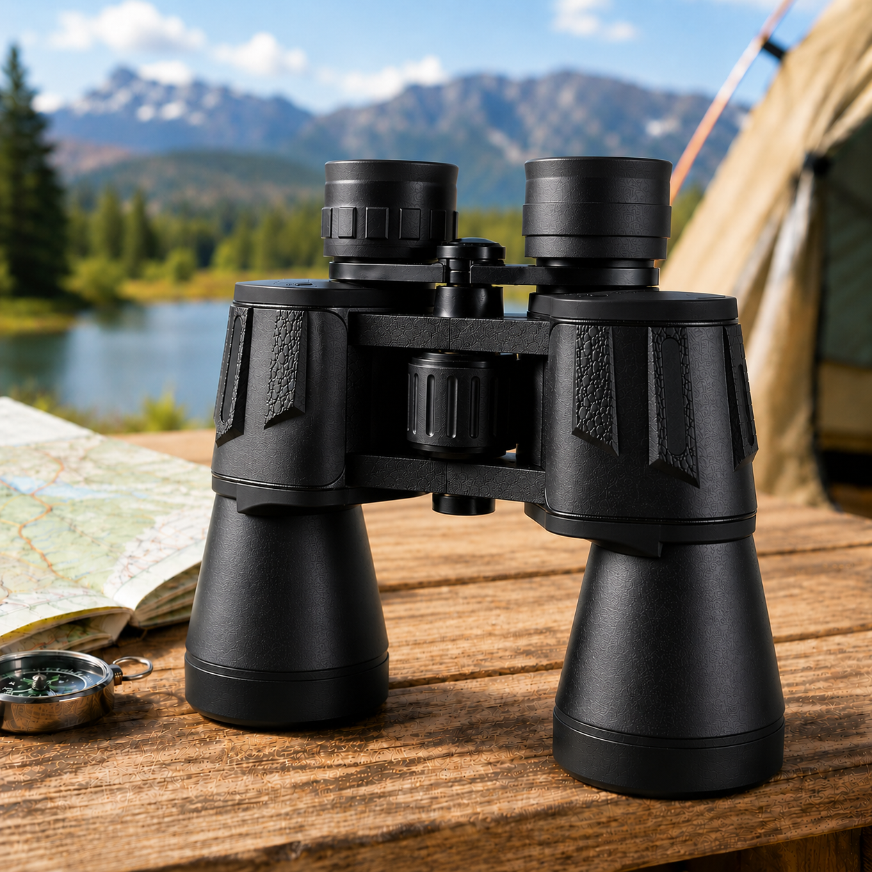 20x50 High-Powered Binoculars with BAK4 Prism & FMC Lens, IPX4 Water-Resistant for Bird Watching, Hunting, Wildlife Viewing, Hiking & Camping
