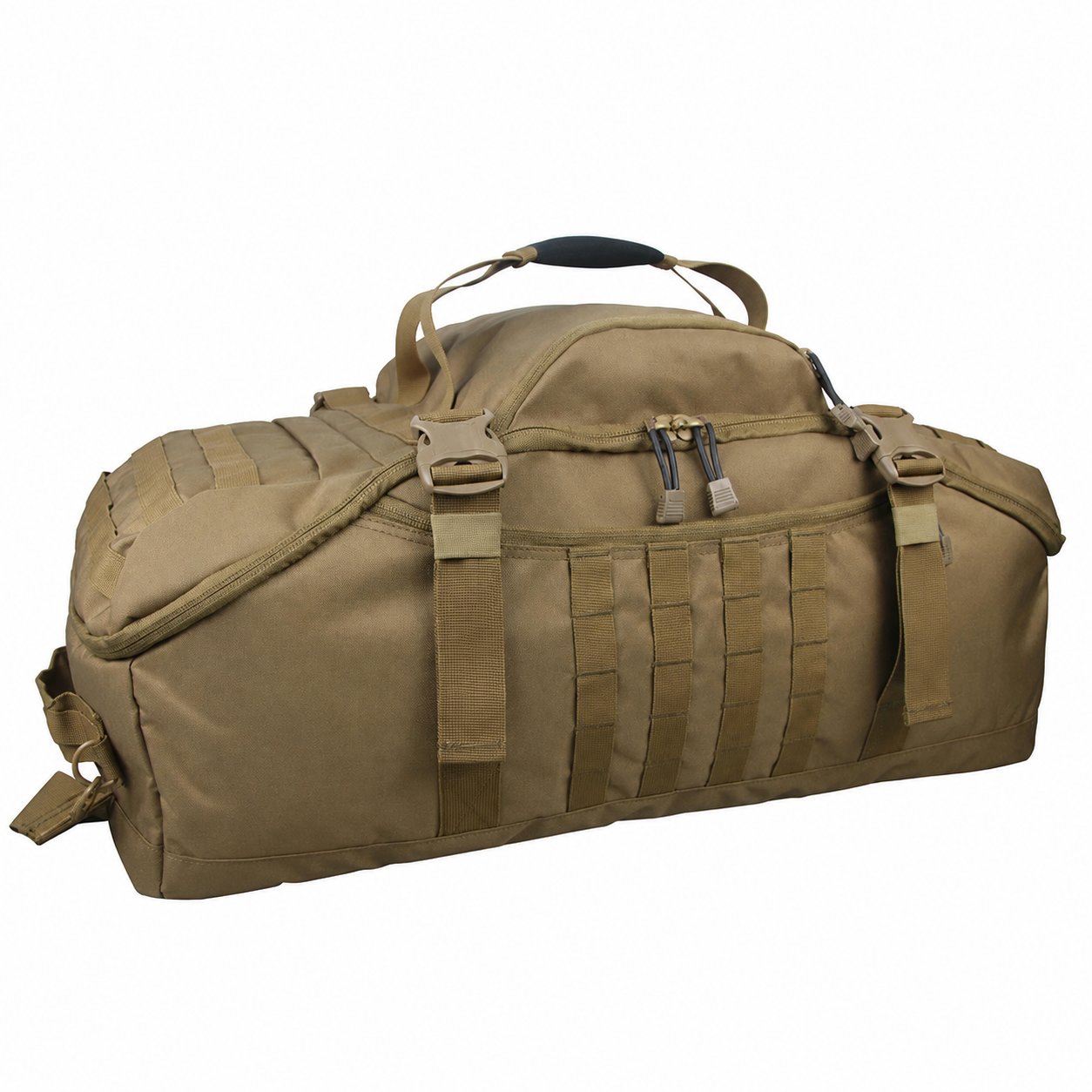 45L Gym Bag, Duffel & Duffle Bag Backpack — 3-Way Tactical Gym Duffle Bag with MOLLE System for Gym, Travel, Camping, Hiking & Bug Out