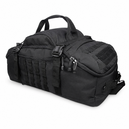 80L Gym Bag, Duffel & Duffle Bag Backpack — 3-Way Large Tactical Gym Duffle Bag with MOLLE System for Gym, Travel, Camping, Hiking & Bug Out