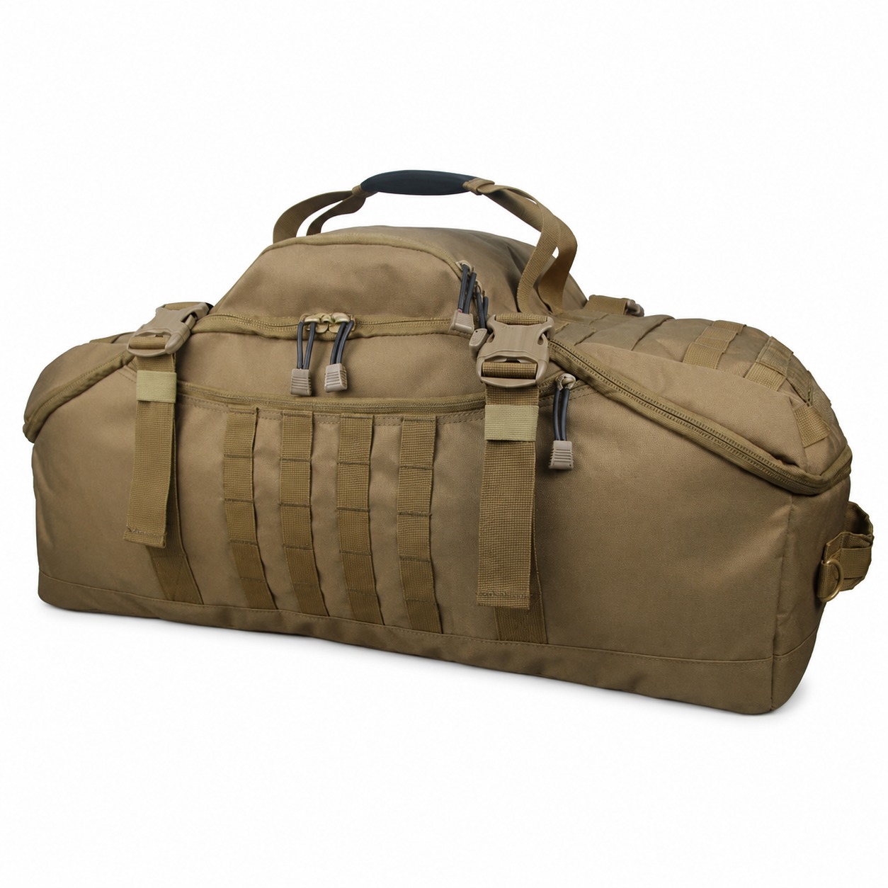 80L Gym Bag, Duffel & Duffle Bag Backpack — 3-Way Large Tactical Gym Duffle Bag with MOLLE System for Gym, Travel, Camping, Hiking & Bug Out