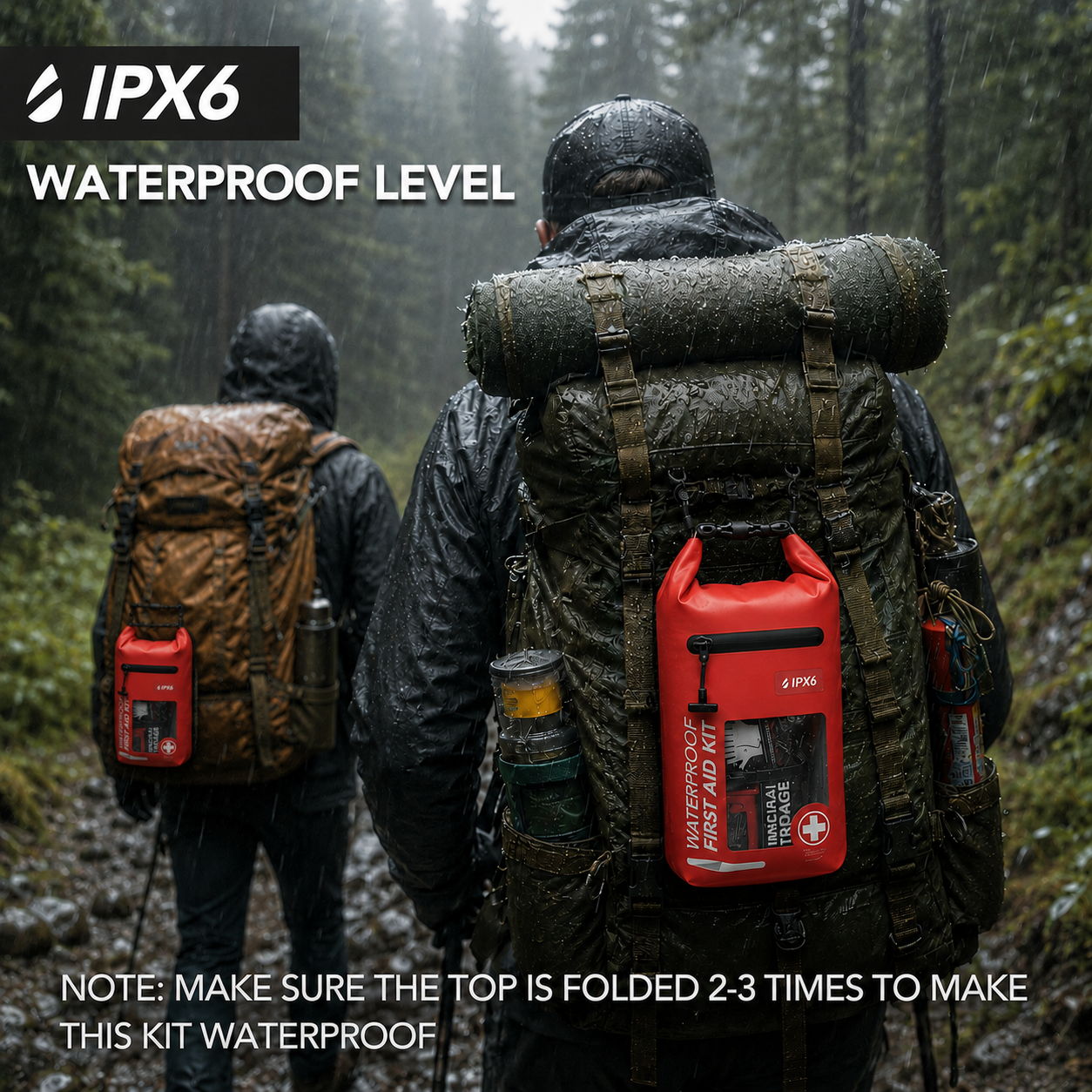 250-Piece Waterproof Survival First Aid Kit with Dry Bag for Camping, Hiking, Boating, Fishing & Emergency Preparedness