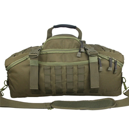 45L Gym Bag, Duffel & Duffle Bag Backpack — 3-Way Tactical Gym Duffle Bag with MOLLE System for Gym, Travel, Camping, Hiking & Bug Out