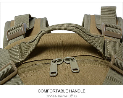 Tactical Laptop Backpack & Travel Hiking Rucksack for Men & Women, MOLLE Daypack with Reflective Strip for Camping, Hunting, Fishing, Bug Out, Climbing & Outdoor Adventures