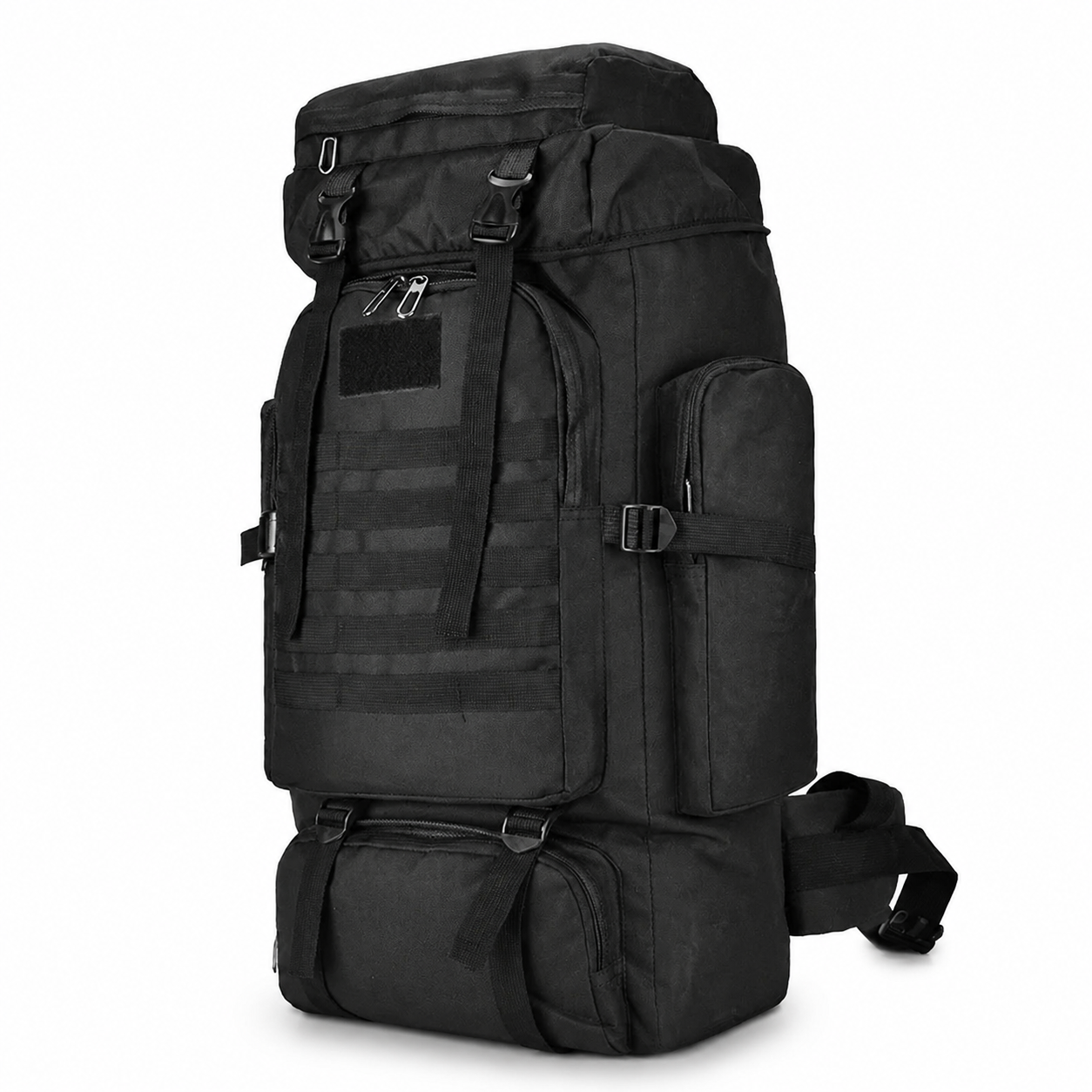 80L Tactical Backpack & Military Rucksack with MOLLE System — Large Hiking Backpack & Army Assault Pack for Camping, Hunting, Bug Out, Mountaineering & Backpacking