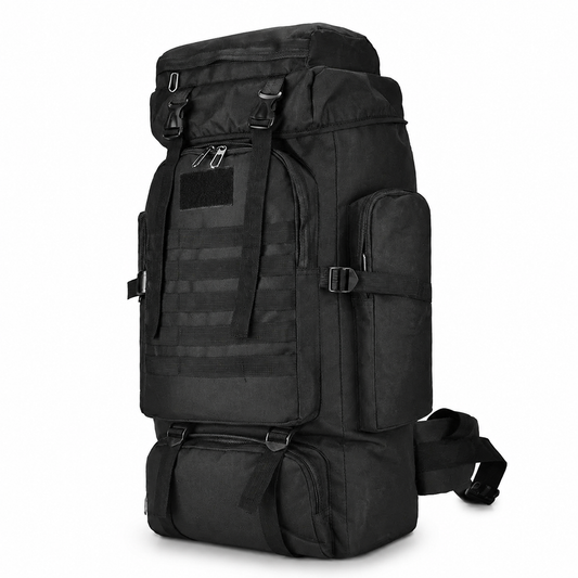 80L Tactical Backpack & Military Rucksack with MOLLE System — Large Hiking Backpack & Army Assault Pack for Camping, Hunting, Bug Out, Mountaineering & Backpacking