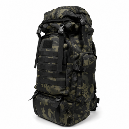 80L Tactical Backpack & Military Rucksack with MOLLE System — Large Hiking Backpack & Army Assault Pack for Camping, Hunting, Bug Out, Mountaineering & Backpacking