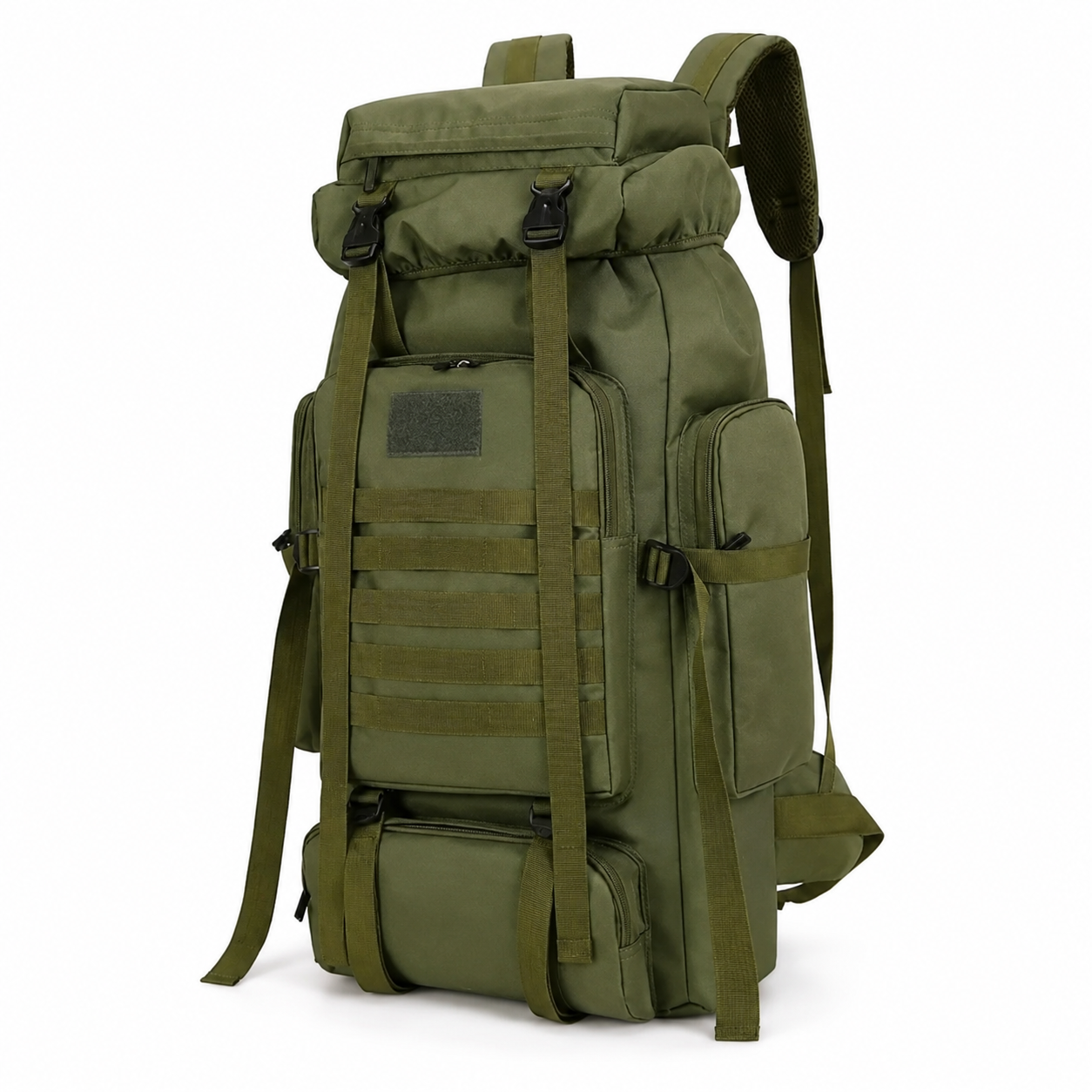 80L Tactical Backpack & Military Rucksack with MOLLE System — Large Hiking Backpack & Army Assault Pack for Camping, Hunting, Bug Out, Mountaineering & Backpacking