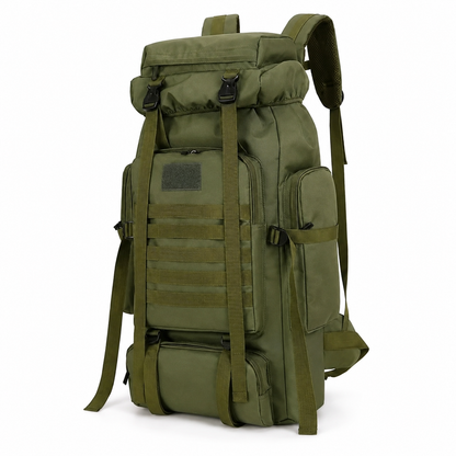 80L Tactical Backpack & Military Rucksack with MOLLE System — Large Hiking Backpack & Army Assault Pack for Camping, Hunting, Bug Out, Mountaineering & Backpacking