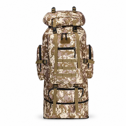 100L Tactical Backpack & Military Rucksack with MOLLE System — Extra Large Hiking Backpack & Expedition Assault Pack for Camping, Hunting, Bug Out, Mountaineering & Backpacking