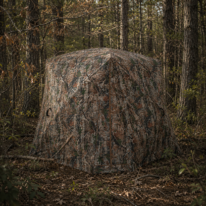 360° See-Through Pop-Up Hunting Blind, 2–3 Person Ground Blind for Deer, Turkey & Elk Hunting & Wildlife Observation