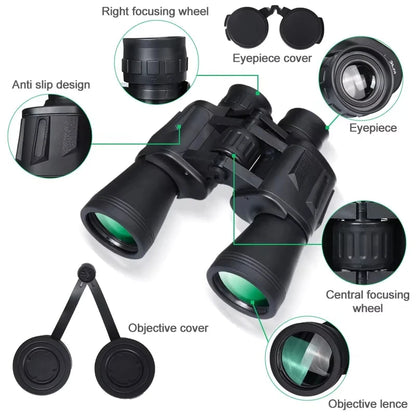 20x50 High-Powered Binoculars with BAK4 Prism & FMC Lens, IPX4 Water-Resistant for Bird Watching, Hunting, Wildlife Viewing, Hiking & Camping