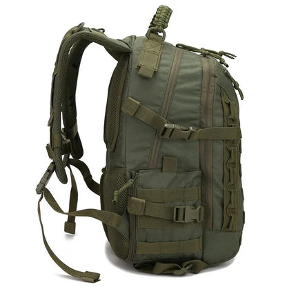 35L Tactical Bug Out Bag & Go Bag, Military-Style Hiking Backpack & Survival Daypack for Men & Women — Large Capacity Army Assault Pack for Camping, Hunting, Trekking & Emergency Preparedness