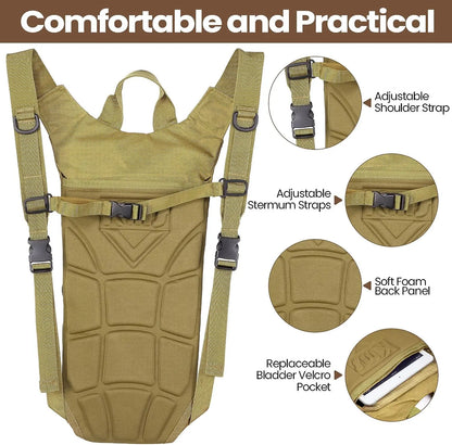 3L Hydration Pack, Hydration Backpack & Water Backpack with Water Bladder for Hiking, Running, Cycling, Trail Running & Outdoor Use