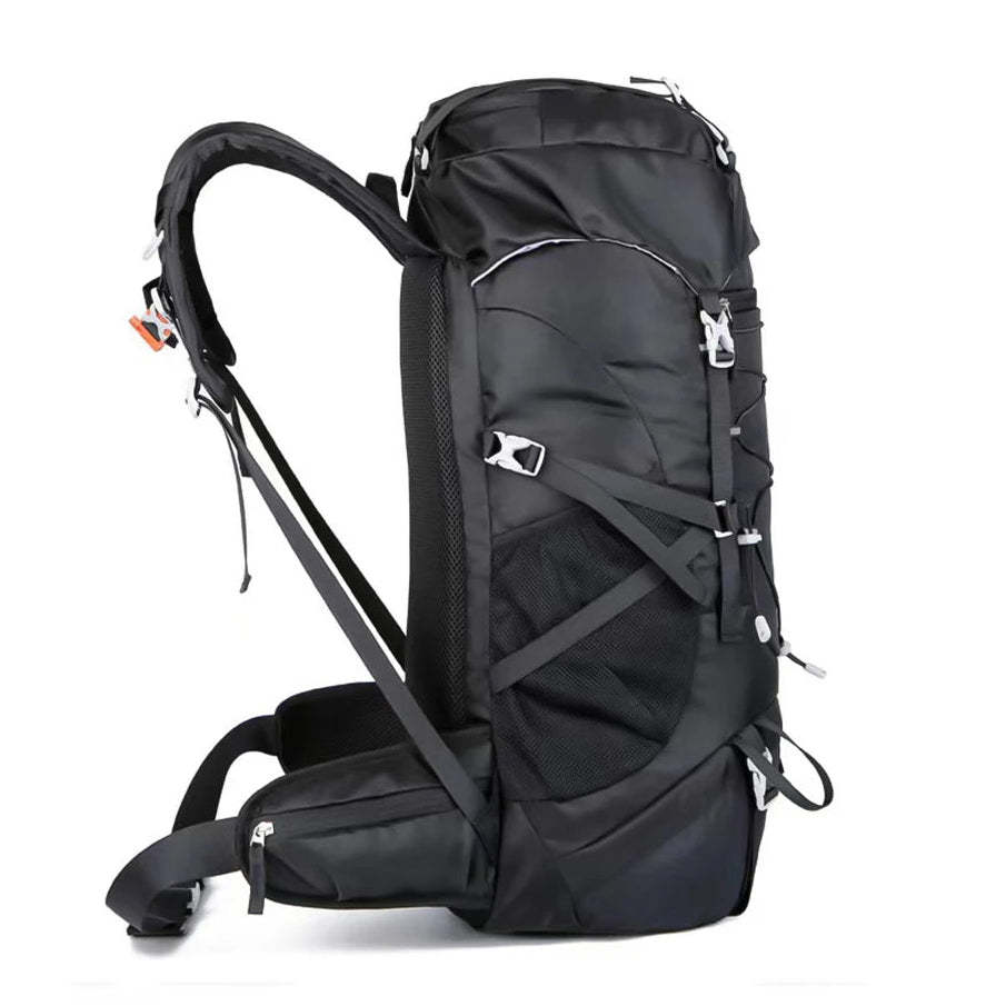 50L Travel Backpack & Hiking Rucksack with Rain Cover for Men & Women, Multifunctional Camping & Mountaineering Bag for Trekking, Hunting, Bug Out & Outdoor Adventures