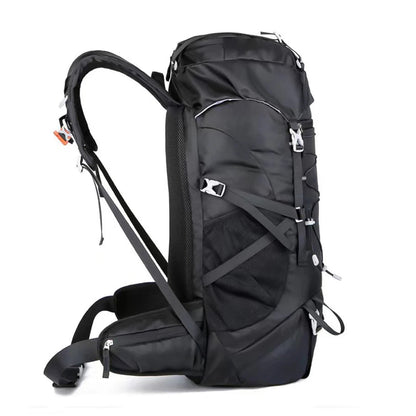 50L Travel Backpack & Hiking Rucksack with Rain Cover for Men & Women, Multifunctional Camping & Mountaineering Bag for Trekking, Hunting, Bug Out & Outdoor Adventures