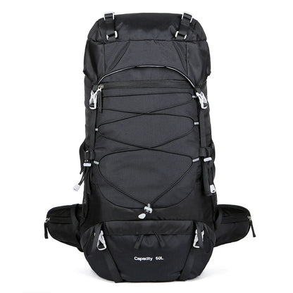 50L Travel Backpack & Hiking Rucksack with Rain Cover for Men & Women, Multifunctional Camping & Mountaineering Bag for Trekking, Hunting, Bug Out & Outdoor Adventures