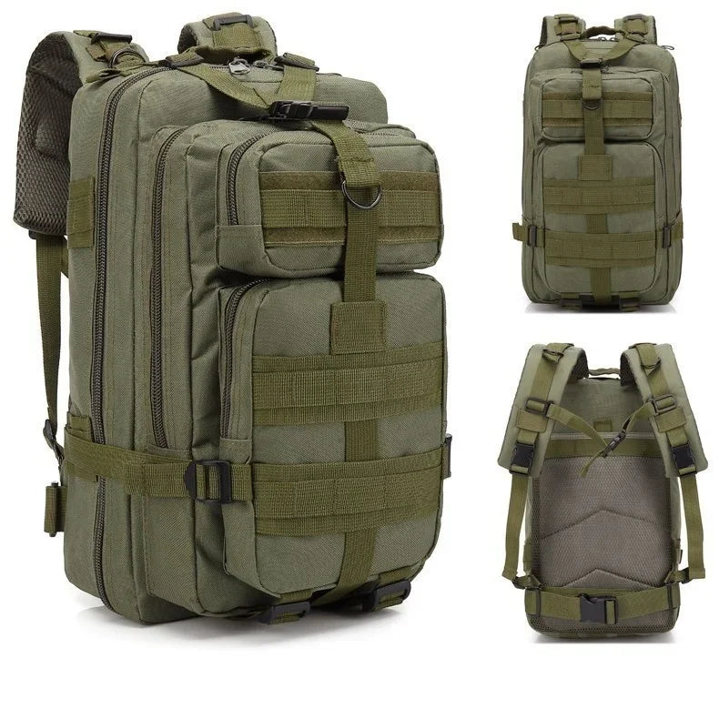 30L Tactical Backpack & EDC Daypack — Military MOLLE Assault Pack & Laptop Bag for Hiking, Bug Out, Hunting, Work & Everyday Carry