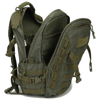 35L Tactical Bug Out Bag & Go Bag, Military-Style Hiking Backpack & Survival Daypack for Men & Women — Large Capacity Army Assault Pack for Camping, Hunting, Trekking & Emergency Preparedness