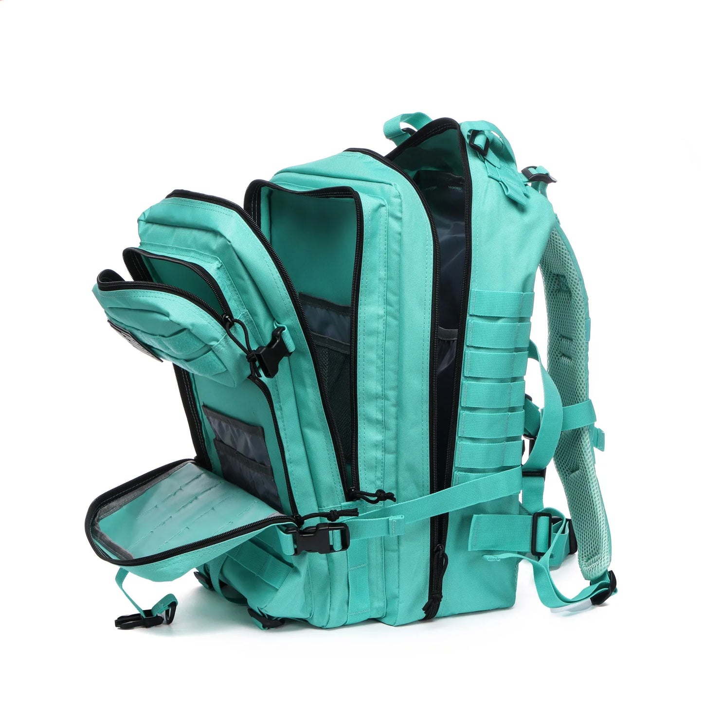 50L Tactical Hiking Backpack & Gym Rucksack with Hydration Bladder Compatibility, 1000D Nylon for Rucking, CrossFit, Hyrox, Camping, Hunting & Fishing — Water-Resistant Outdoor Pack with Laptop Compartment