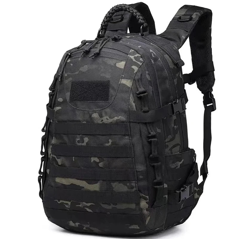 35L Tactical Bug Out Bag & Go Bag, Military-Style Hiking Backpack & Survival Daypack for Men & Women — Large Capacity Army Assault Pack for Camping, Hunting, Trekking & Emergency Preparedness