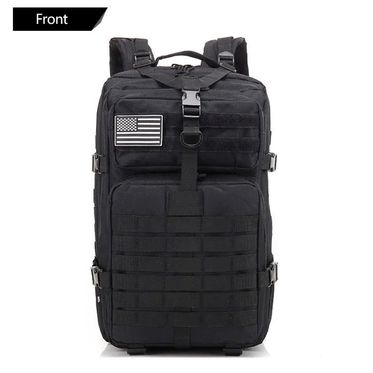 50L Tactical Backpack & Military Assault Pack — MOLLE Hiking Backpack & Laptop Bag for Bug Out, Hunting, Camping & Everyday Carry