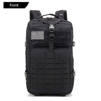 50L Tactical Backpack & Military Assault Pack — MOLLE Hiking Backpack & Laptop Bag for Bug Out, Hunting, Camping & Everyday Carry