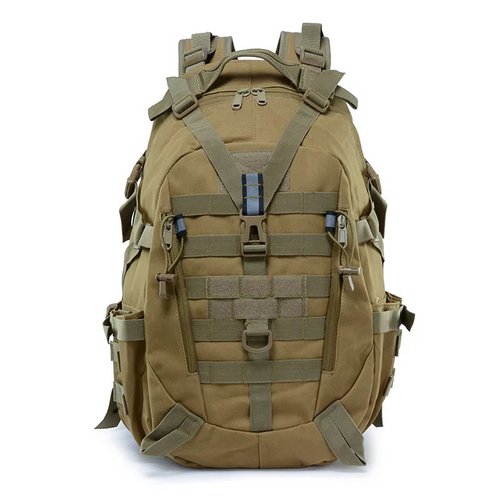 Tactical Laptop Backpack & Travel Hiking Rucksack for Men & Women, MOLLE Daypack with Reflective Strip for Camping, Hunting, Fishing, Bug Out, Climbing & Outdoor Adventures