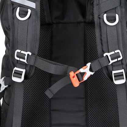 50L Travel Backpack & Hiking Rucksack with Rain Cover for Men & Women, Multifunctional Camping & Mountaineering Bag for Trekking, Hunting, Bug Out & Outdoor Adventures