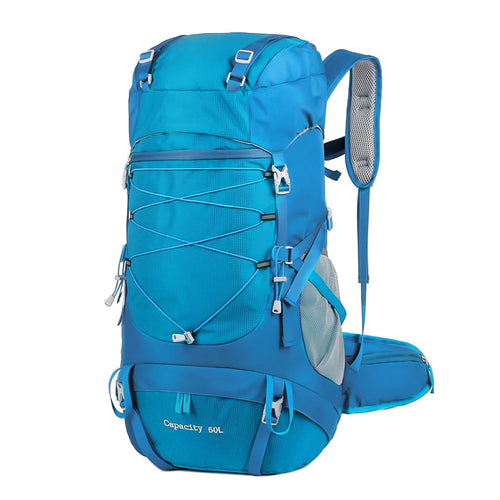 50L Travel Backpack & Hiking Rucksack with Rain Cover for Men & Women, Multifunctional Camping & Mountaineering Bag for Trekking, Hunting, Bug Out & Outdoor Adventures
