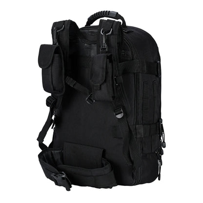 60L Expandable Tactical Hiking Backpack & Military Rucksack with MOLLE System, Waistbelt & Carabiner Hook for Camping, Hunting, Bug Out, Travel & Backpacking