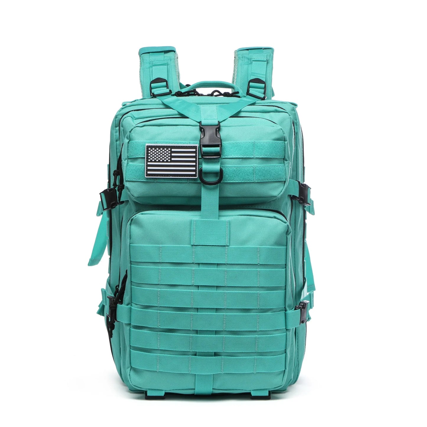 50L Tactical Hiking Backpack & Gym Rucksack with Hydration Bladder Compatibility, 1000D Nylon for Rucking, CrossFit, Hyrox, Camping, Hunting & Fishing — Water-Resistant Outdoor Pack with Laptop Compartment