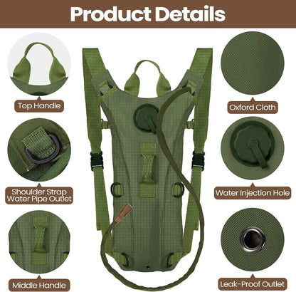 3L Hydration Pack, Hydration Backpack & Water Backpack with Water Bladder for Hiking, Running, Cycling, Trail Running & Outdoor Use