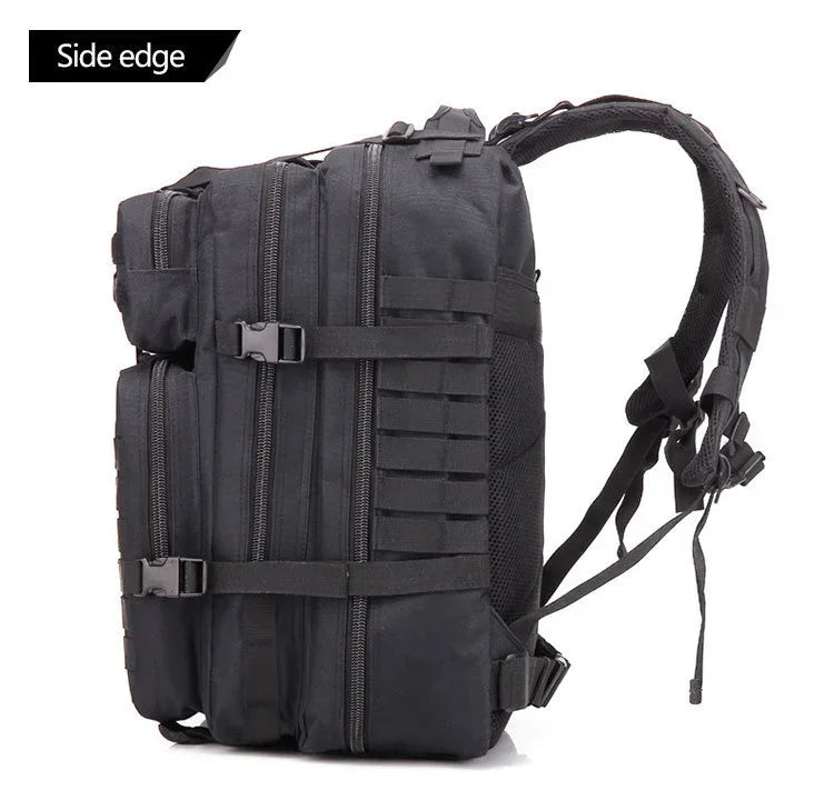 50L Tactical Backpack & Military Assault Pack — MOLLE Hiking Backpack & Laptop Bag for Bug Out, Hunting, Camping & Everyday Carry