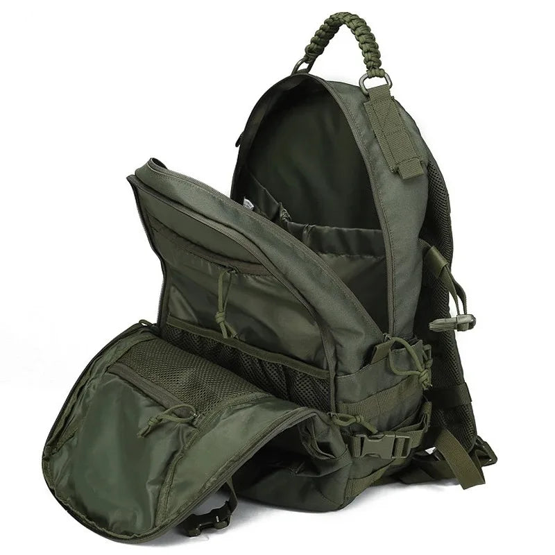 35L Tactical Bug Out Bag & Go Bag, Military-Style Hiking Backpack & Survival Daypack for Men & Women — Large Capacity Army Assault Pack for Camping, Hunting, Trekking & Emergency Preparedness